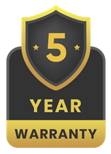 5 year warranty badge 5 year warranty badge